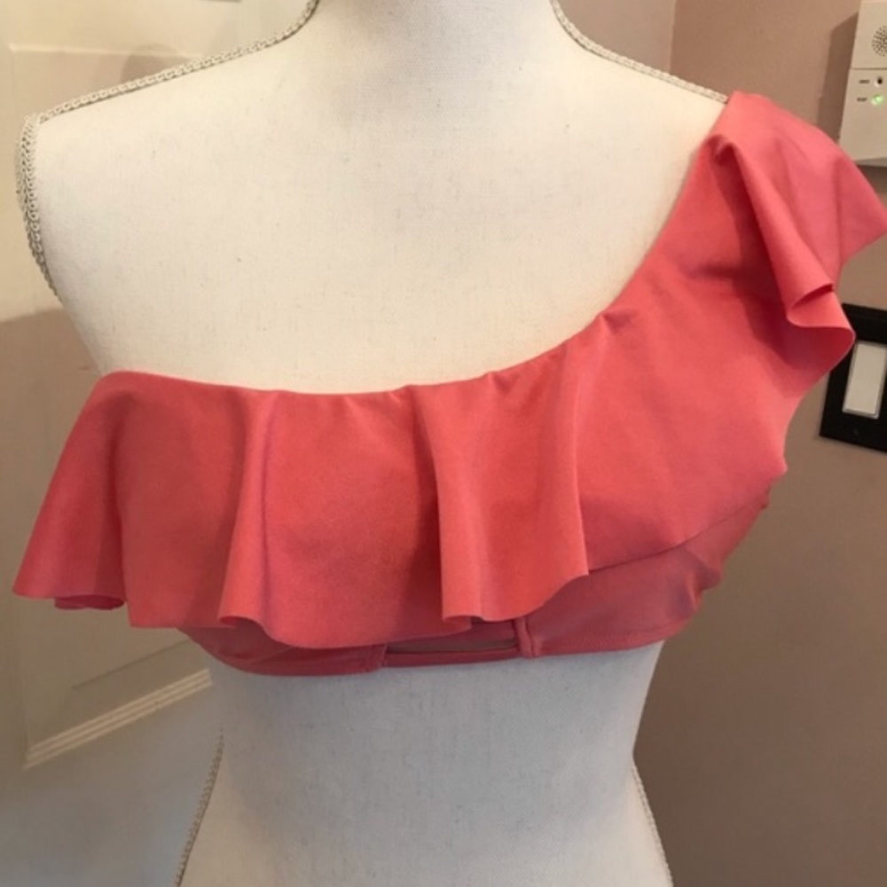 NEW One-Shoulder Ruffle Bikini Top